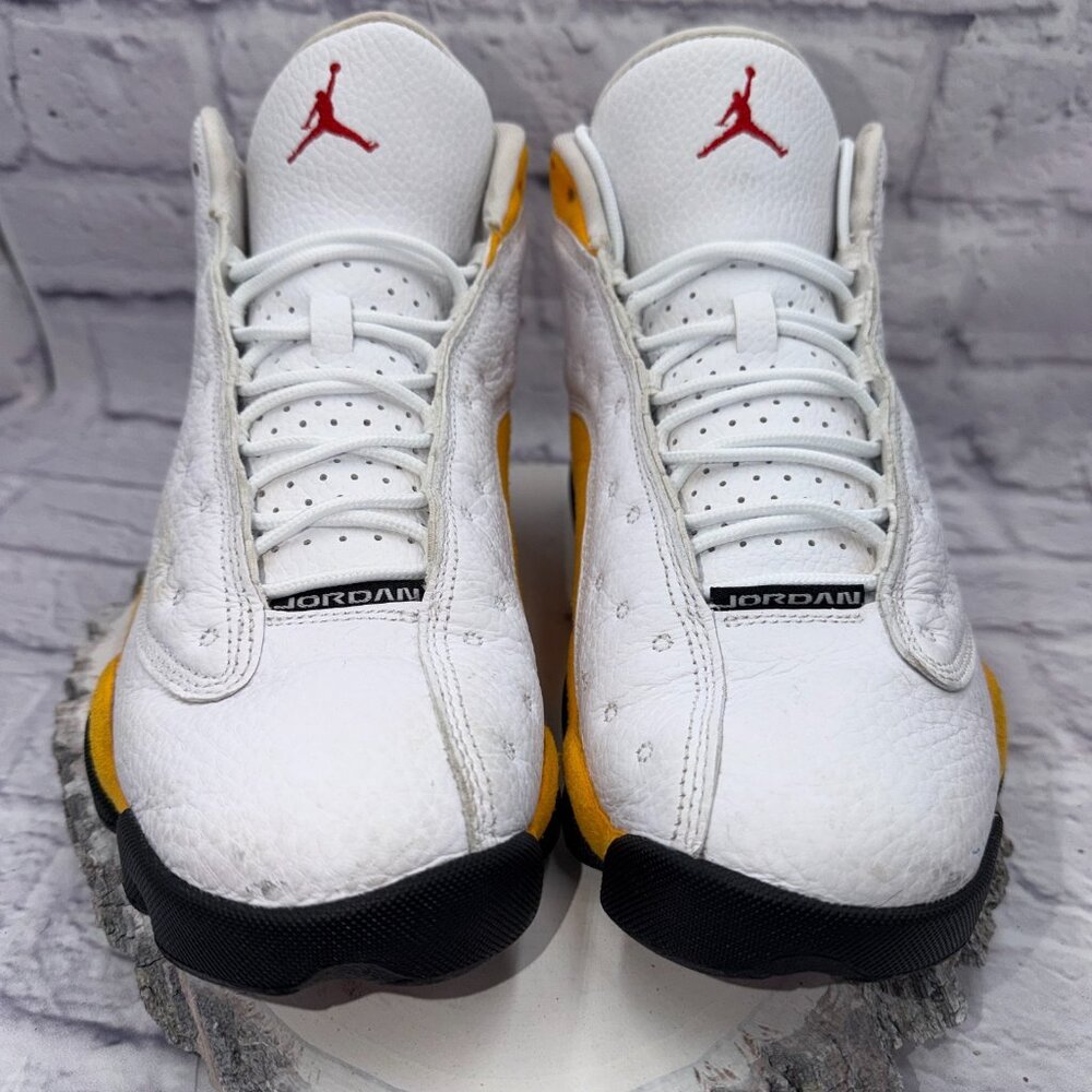 Nike Air Jordan 13 Retro Del Sol Shoes Mens Size 9 White Yellow 414571-167 - Picture 2 of 11